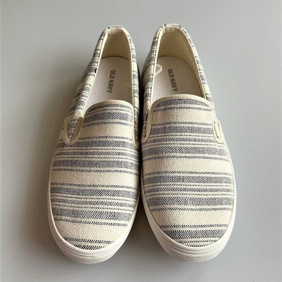 NEW STRIPED SLIP ON SNEAKERS - Picture 4 of 11